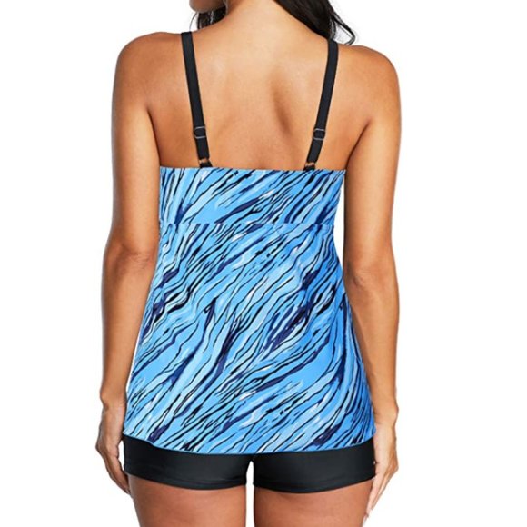 Flirtatious Two Piece Athletic Swimsuits - Picture 4 of 4